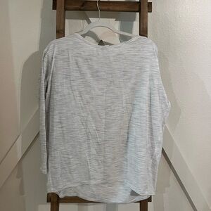 Lululemon white/grey long sleeve top